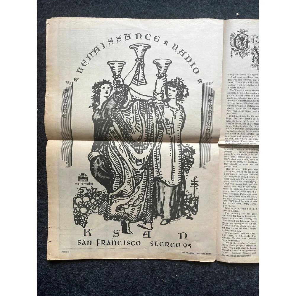 1970s Native American Underground Newspaper, Black Panther Party, Vintage Antiq